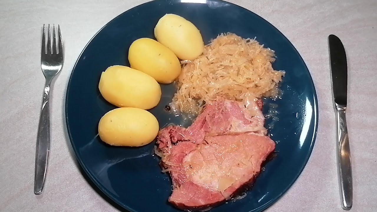 Sauerkraut mit Kassler und Kartoffeln soooo Good #sauerkraut #cooking #new