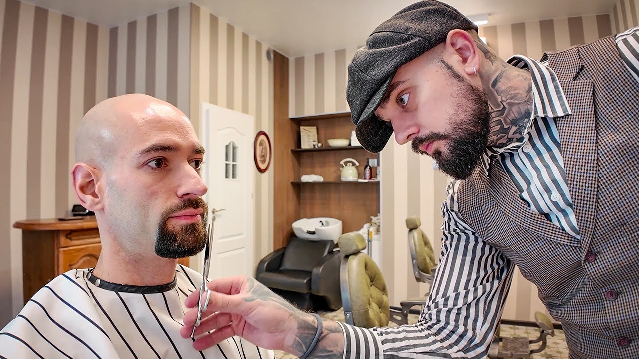 💈New Look by Intense Barber in OLD SCHOOL 1920s shop - Krakow [ASMR] 🇵🇱