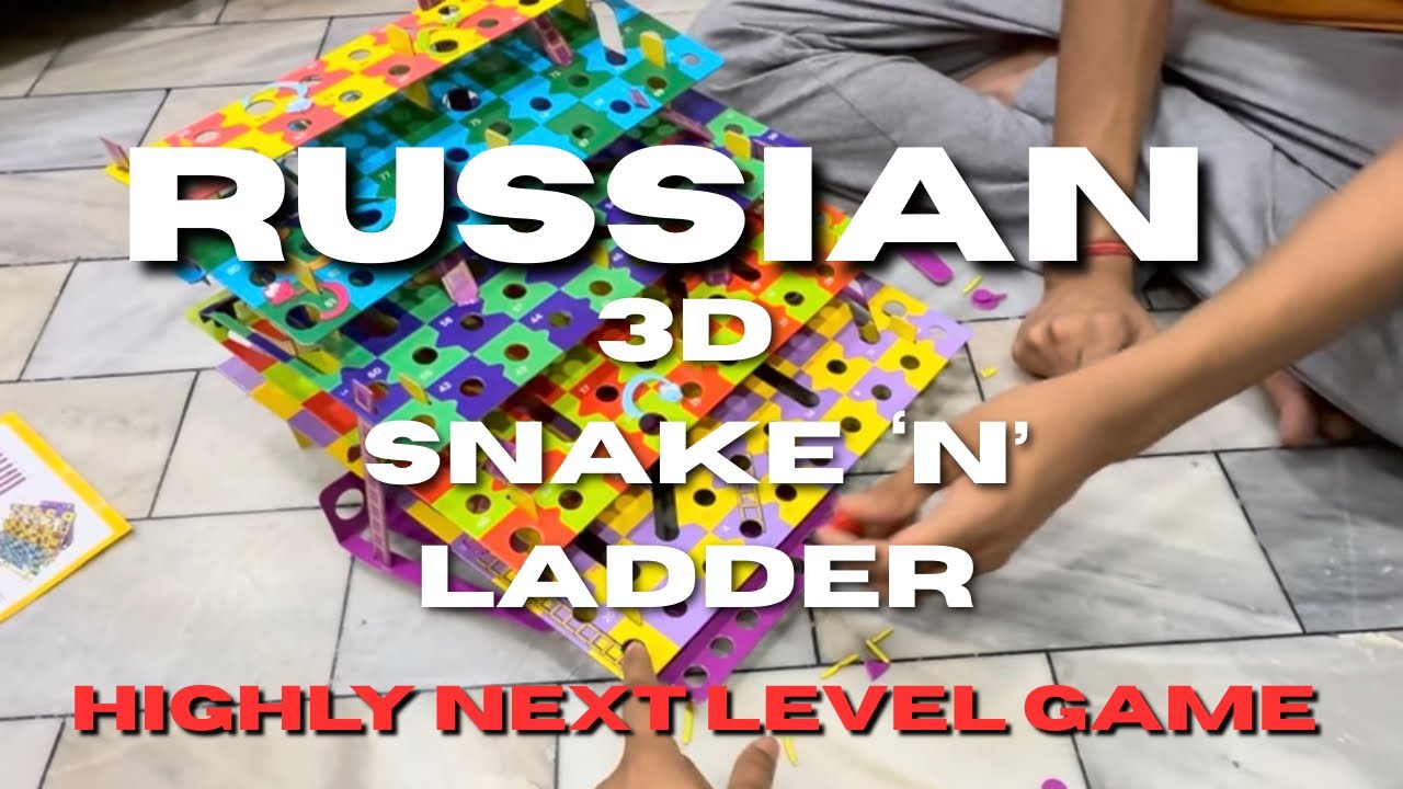 VLOG 28 - Unboxing 3D SNAKE & LADDER game 🤩