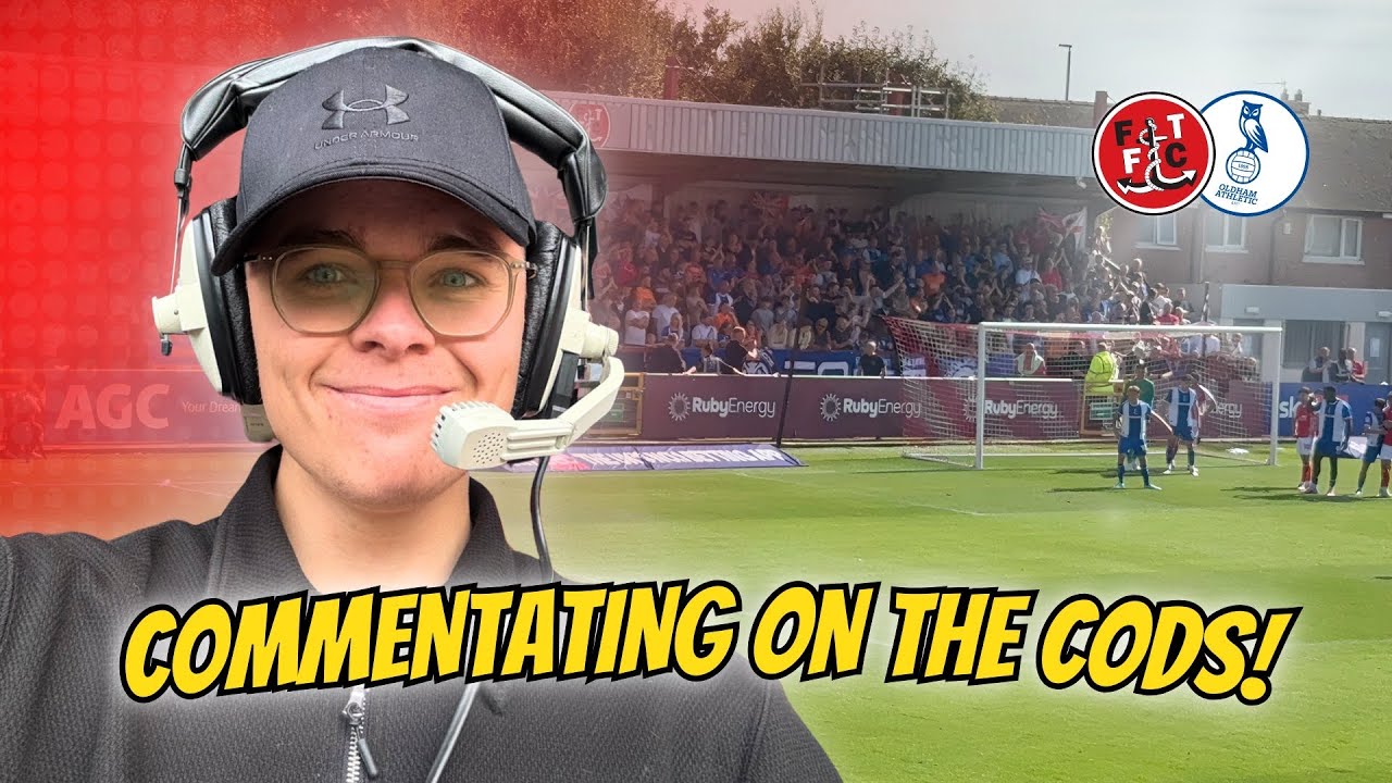1,100 OLDHAM FANS LIMBS IN MY FIRST SOLO COMMENTARY! | FLEETWOOD 1-1 OLDHAM VLOG 