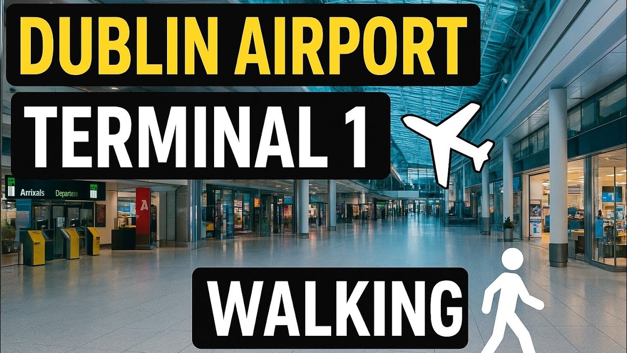 Dublin Airport Terminal 1 Walking Tour ✈️  4K Travel Experience#dublin #dublincity #ireland 