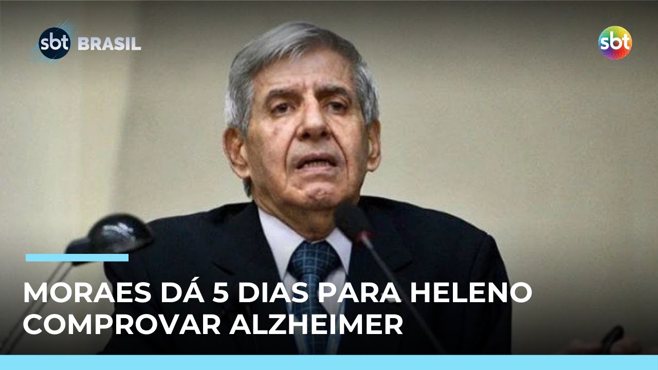 Moraes d&aacute; 5 dias para defesa de Augusto Heleno comprovar Alzheimer | #SBTBrasil