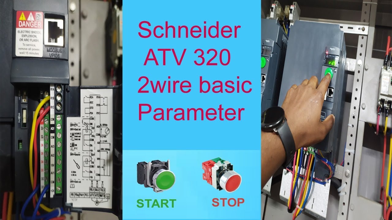Schneider ATV320 2 wire controlling basic  parameter