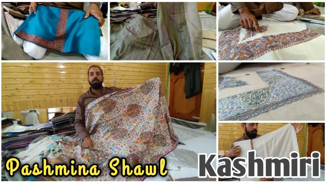 Pure Pashmina In Kashmir | Hand Made Woon Shawls In Kashmir | Pashmina Shawl.