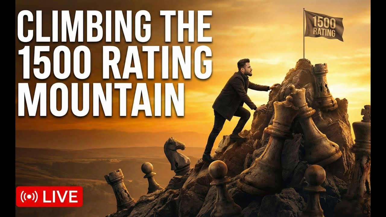 "  CLIMBING THE 1500 RATING MOUNTAIN"| CHESS LIVE.....