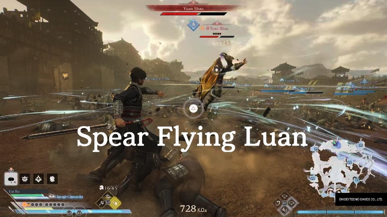 DYNASTY WARRIORS: ORIGINS Battle of Jieqiao, Flying Luan Spear Grade 8