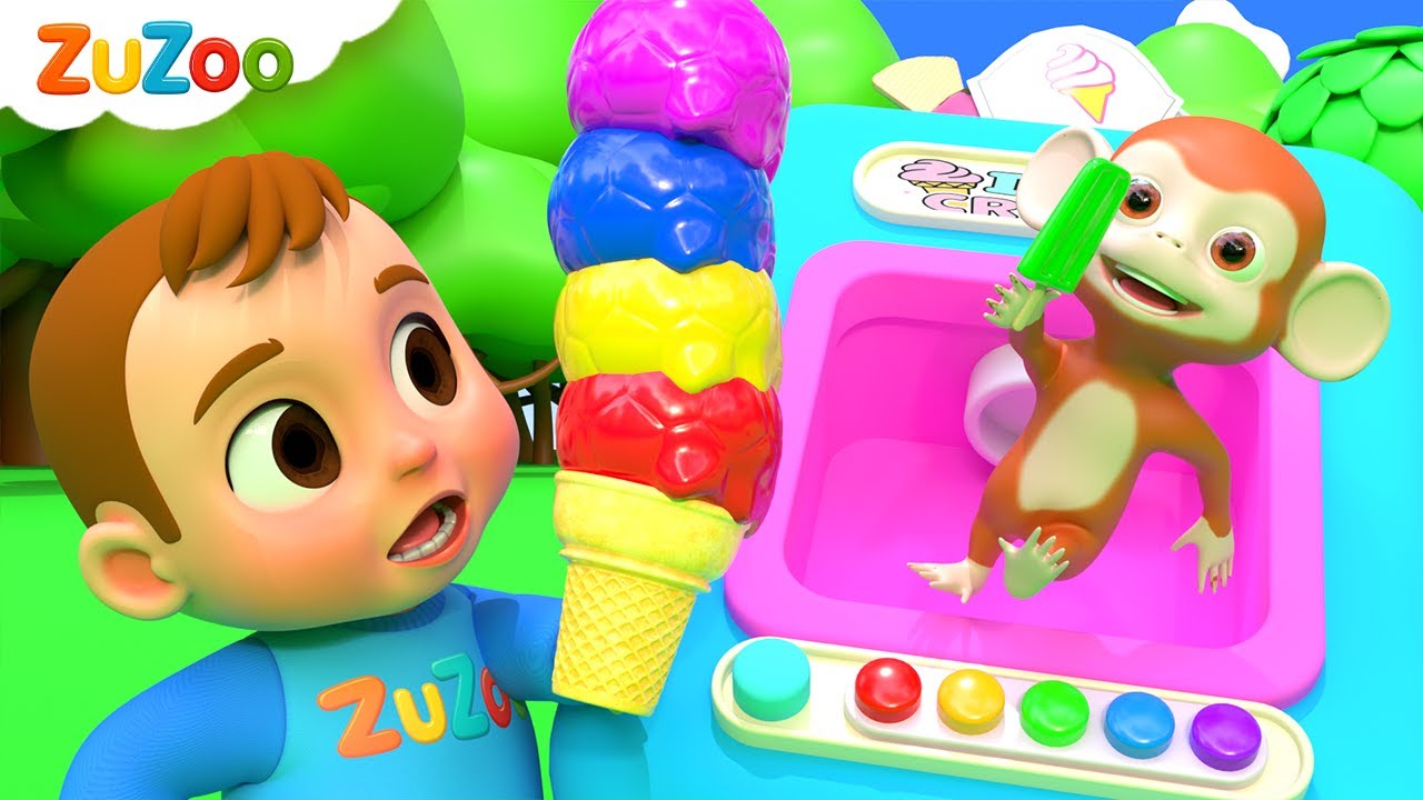 Sharing Ice Cream for Kids | ZuZoo Nursery Rhymes & Kids Songs