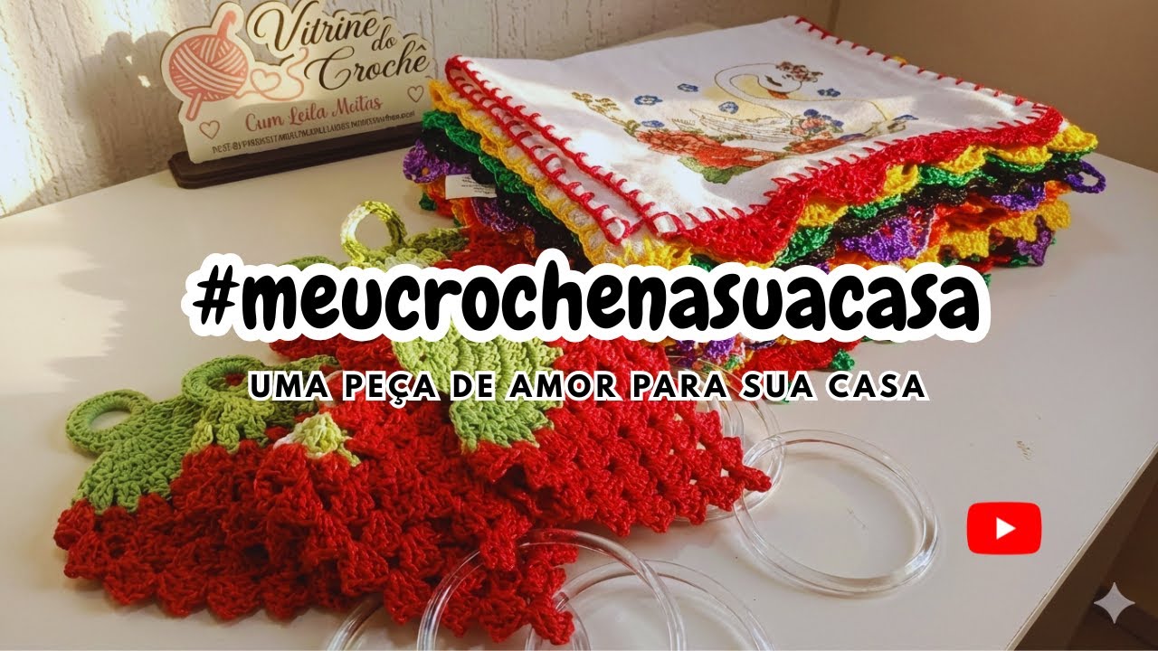 Esses Panos de Prato com Crochê Estão Encantando Clientes 