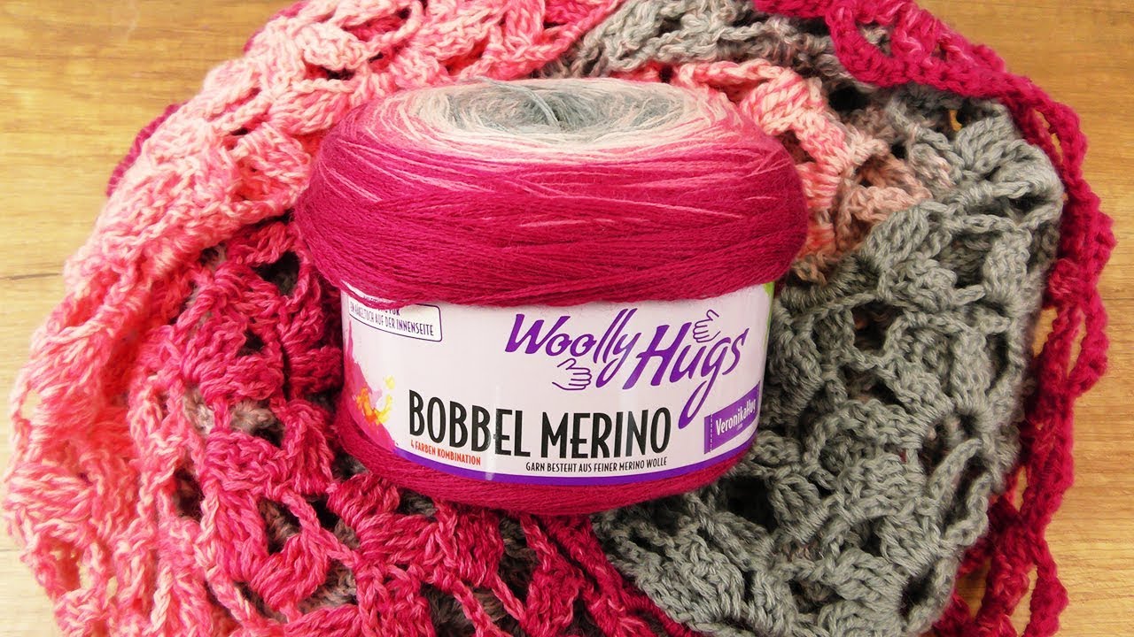 Tuch Traumtänzer Häkeln | Woolly Hugs Merino Booble | Wunderschönes Tuch im Lochmuster