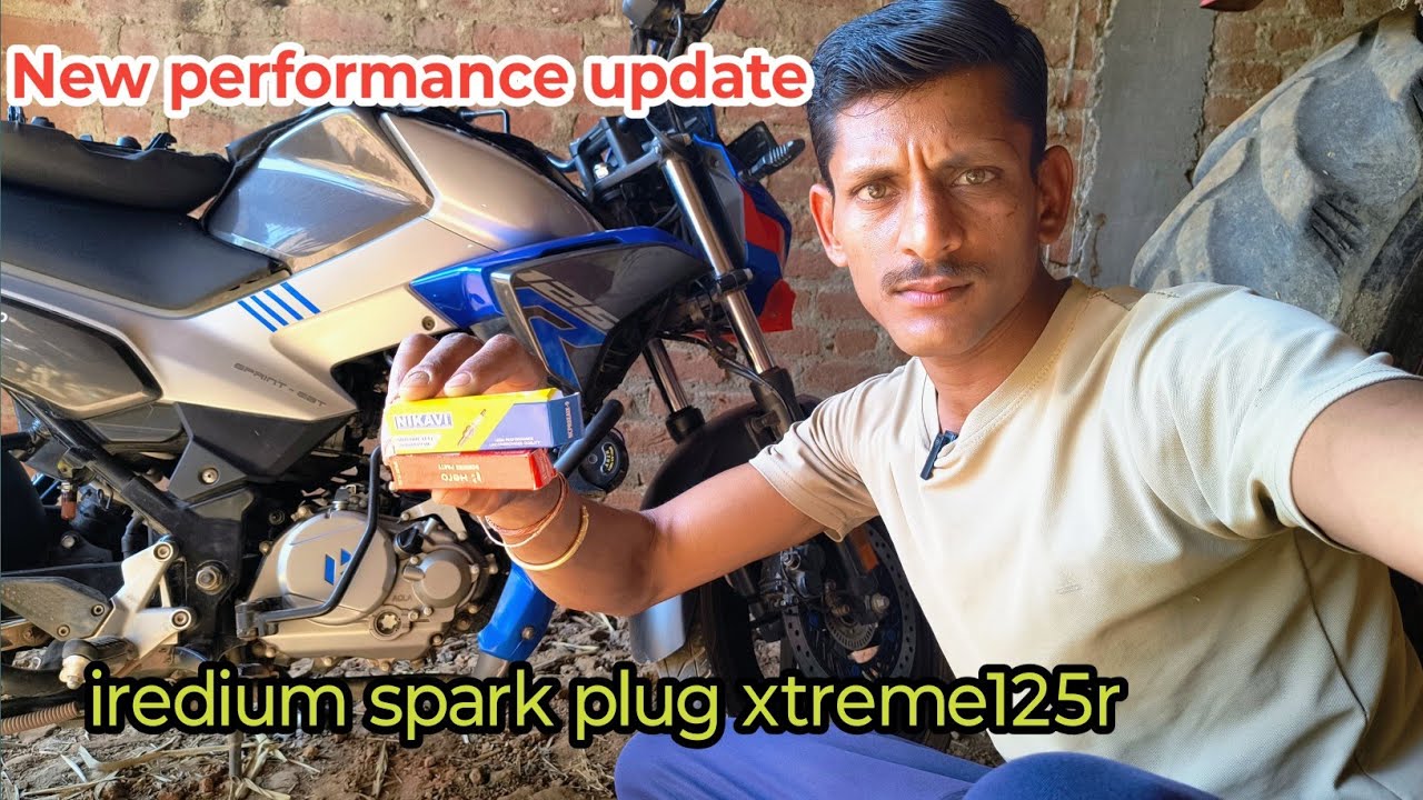 iredium spark plug // xtreme 125r // performance Top @Kuldeepxtreamrider