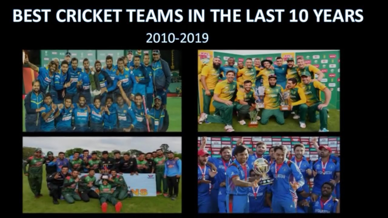 Top 10 test teams in the last decade(2010-2019)