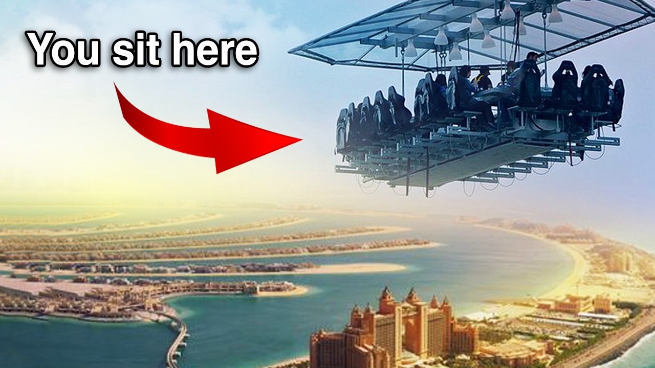 Dinner in the Sky Dubai 🇦🇪 The Ultimate Dining Adventure [4K]
