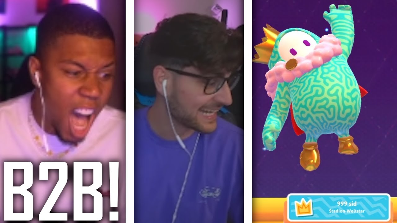 SIDNEY & ELI vs. WILLY & ROHAT in FALL GUYS! 😂 BACK TO BACK WIN 😳💥 | 999 SID