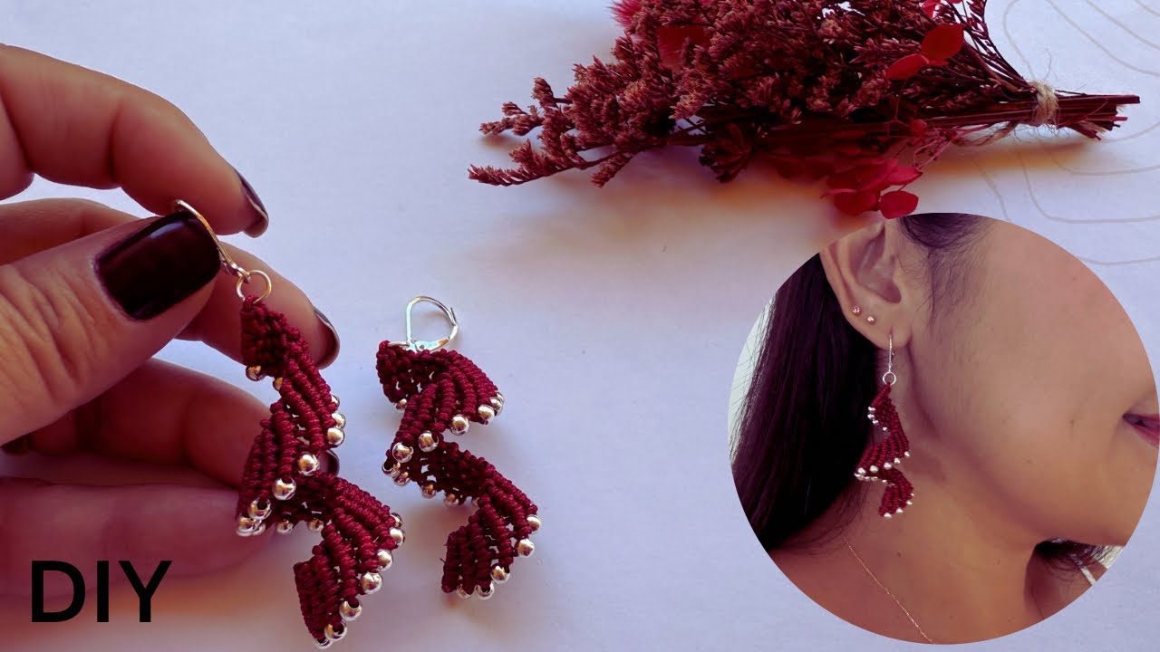 ✨ Brincos ESPIRAL em Macramê – Elegantes e Fáceis para ARRASAR na Festa!