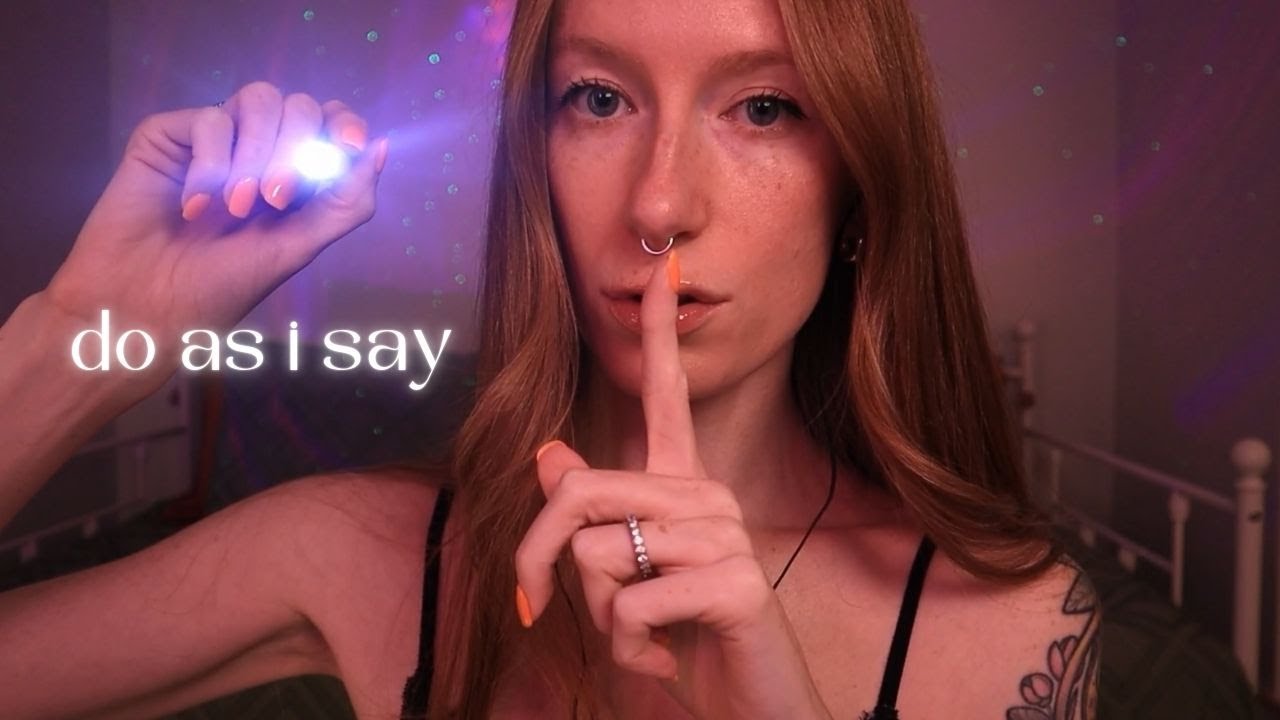 ASMR | Pay attention & do as I say 🌙 (Soft-speaking to whispered for sleep)