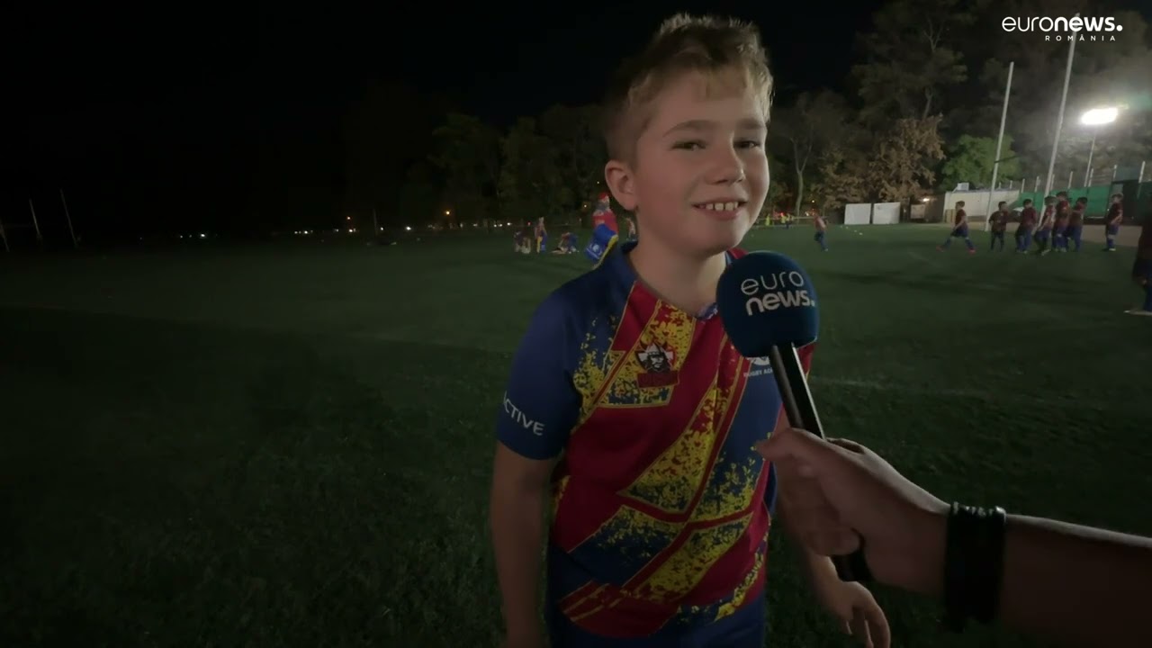 Sute de copii practică rugby, deși România are doar patru echipe profesioniste