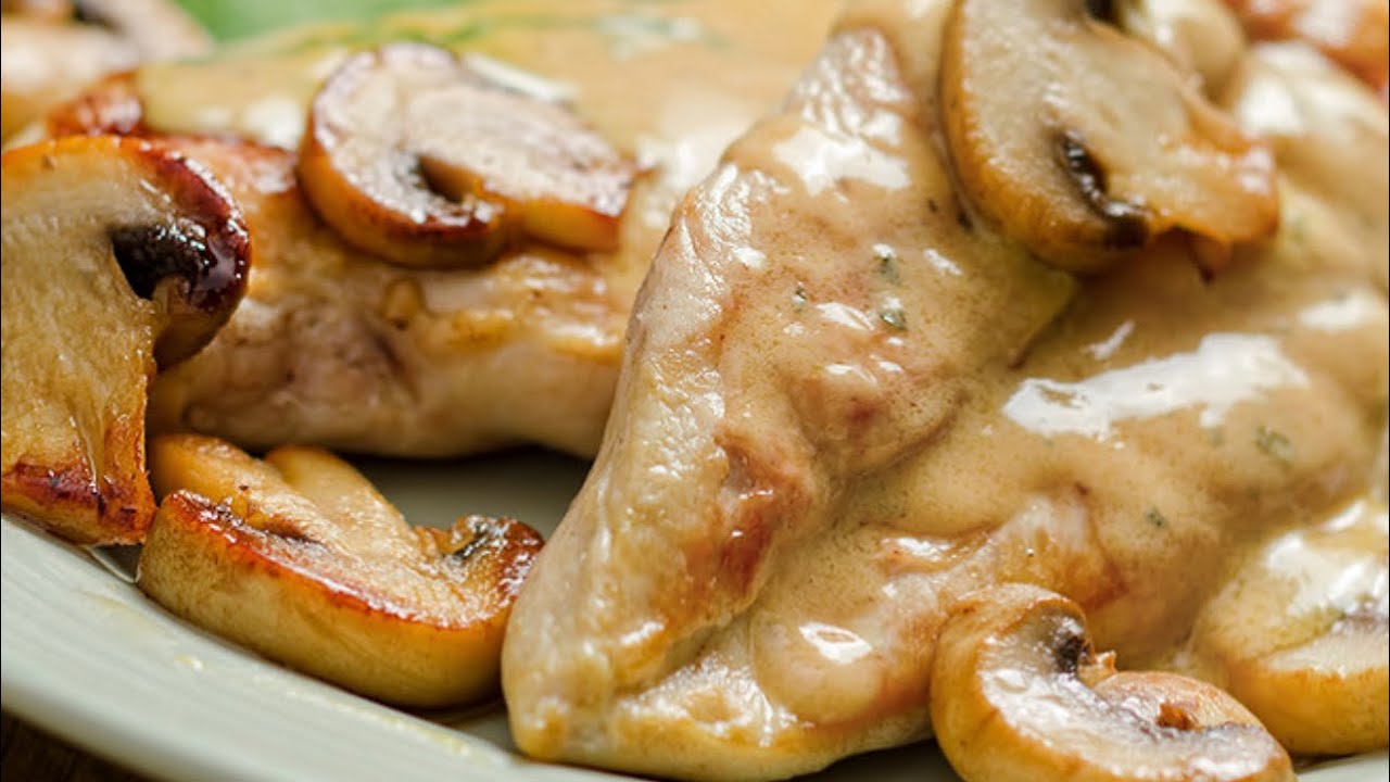 ESCALOPE A LA CREME ET CHAMPIGNONS ET SON BOULGOUR / SIMPLE RAPIDE ET TROP BON