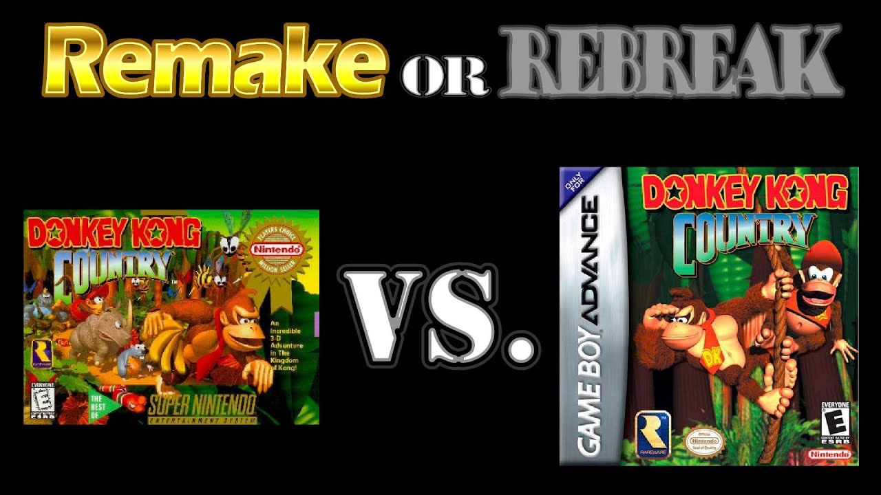 ROR: Donkey Kong Country (SNES против GBA)