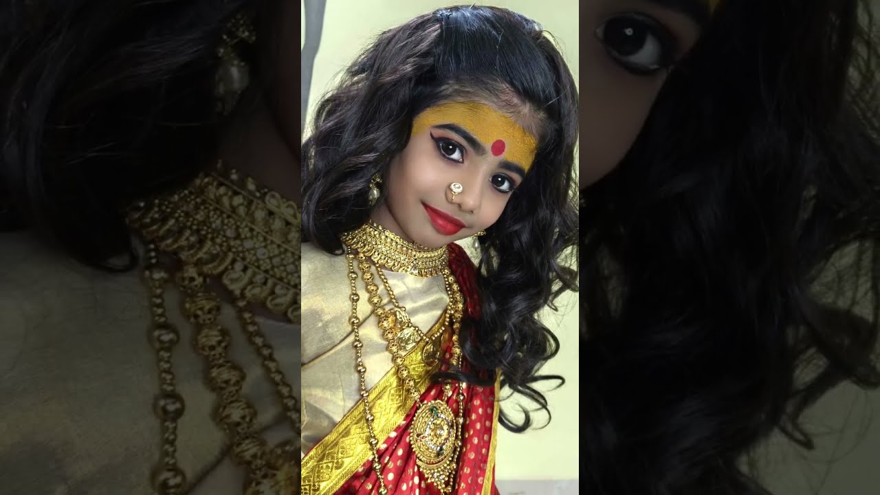 Devi Mata look for Girl // लहान मुलींचा देवीचा लुक  