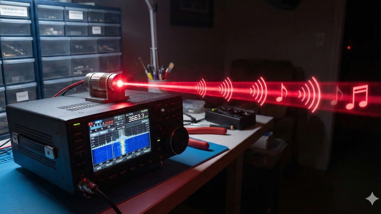 How to Convert Radio TX Signal to Laser Signal (Easy & Cheap) Ham/CB Radio