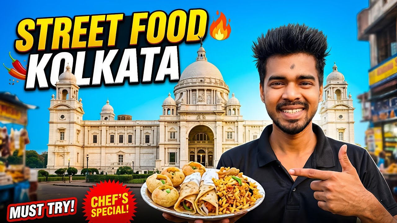 Trying Kolkata Street Food Near Victoria Memorial for the First Time! 