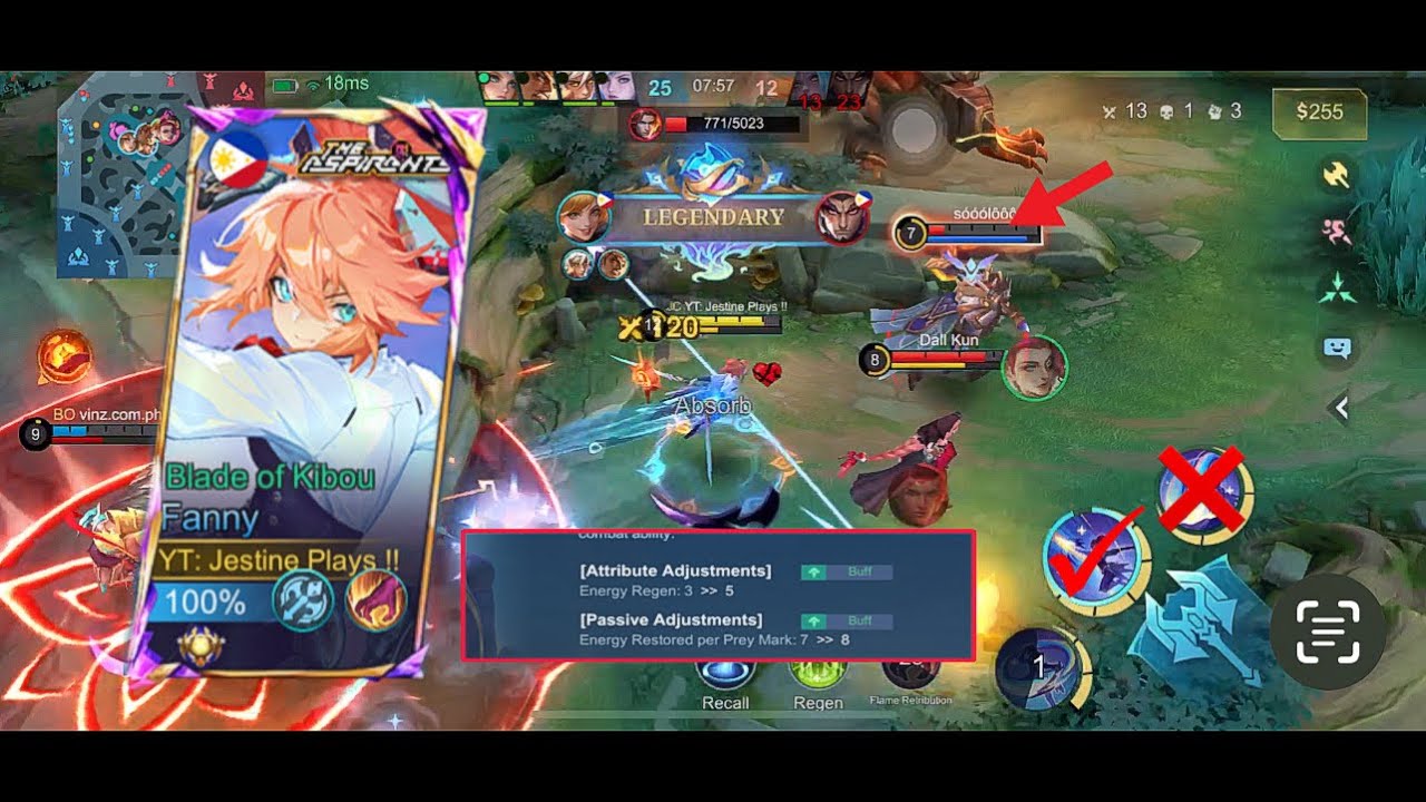 NEW UPDATE! FANNY GOT NERF !! 1HIT COMBO BUT HIS 2ND SKILL GOT BUFF UNLI ENERGY ! || MLBB ||