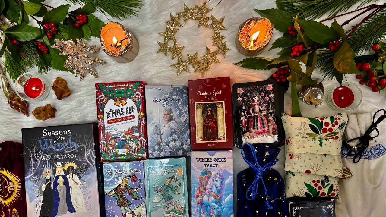 Подборка колод на тему Зимы и Рождества✨🎄✨15 зимних колод Таро🎄✨🎄