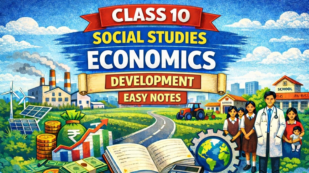 Class 10 Economics Chapter 1 Development | Easy Notes + MCQs | Exam Oriented (2026 Board)