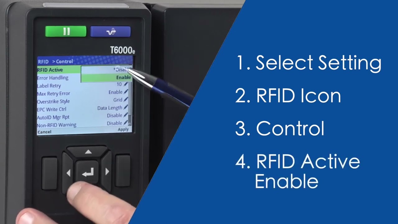 Printronix T6000. Calibrado RFID