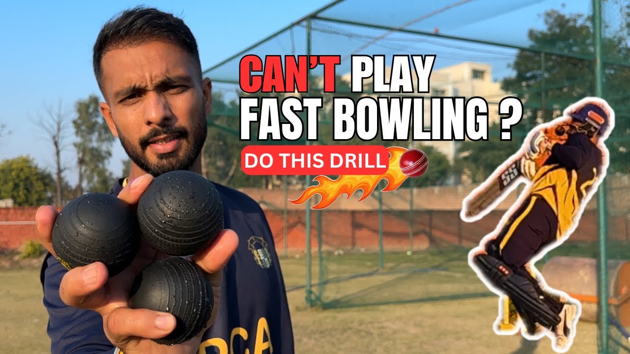 Improve BATTING against PACE bowling and also improve REACTION time with this DRILL #battingtips