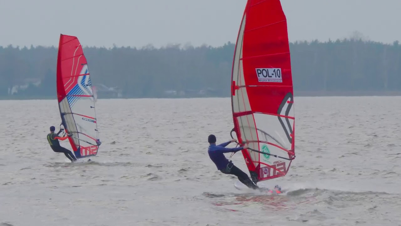 Zimowa sobota na Zegrzem - Windsurfing, Foil - Wojtek Brzozowski