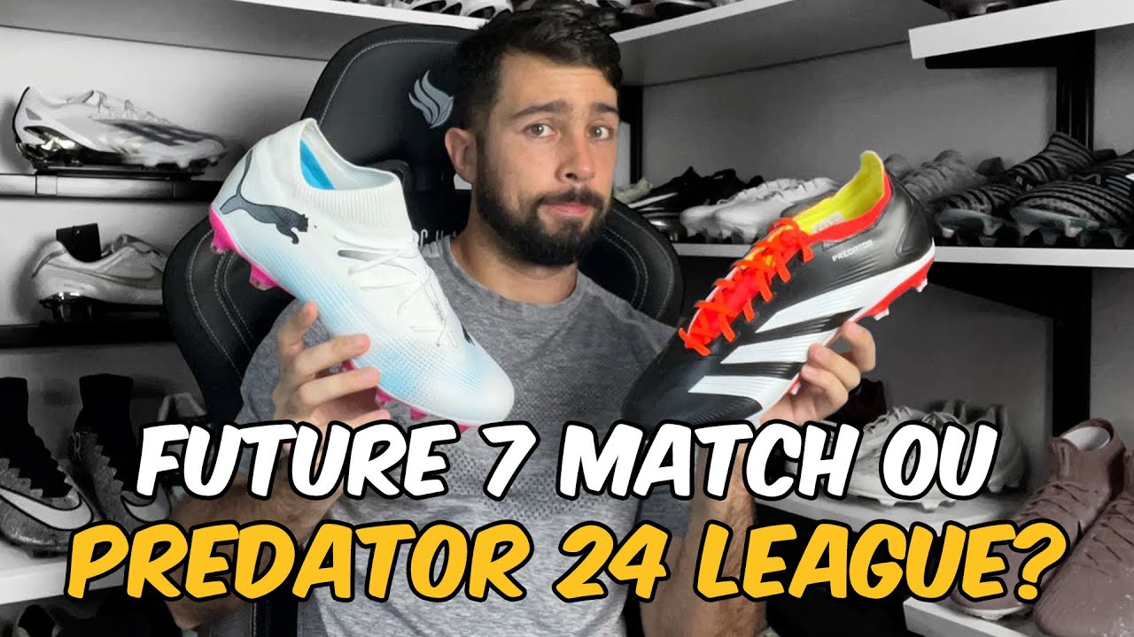 UMA BRIGA BOA ENTRE PUMA E ADIDAS! - Comparativo Puma Future 7 Match e Adidas Predator 24 League