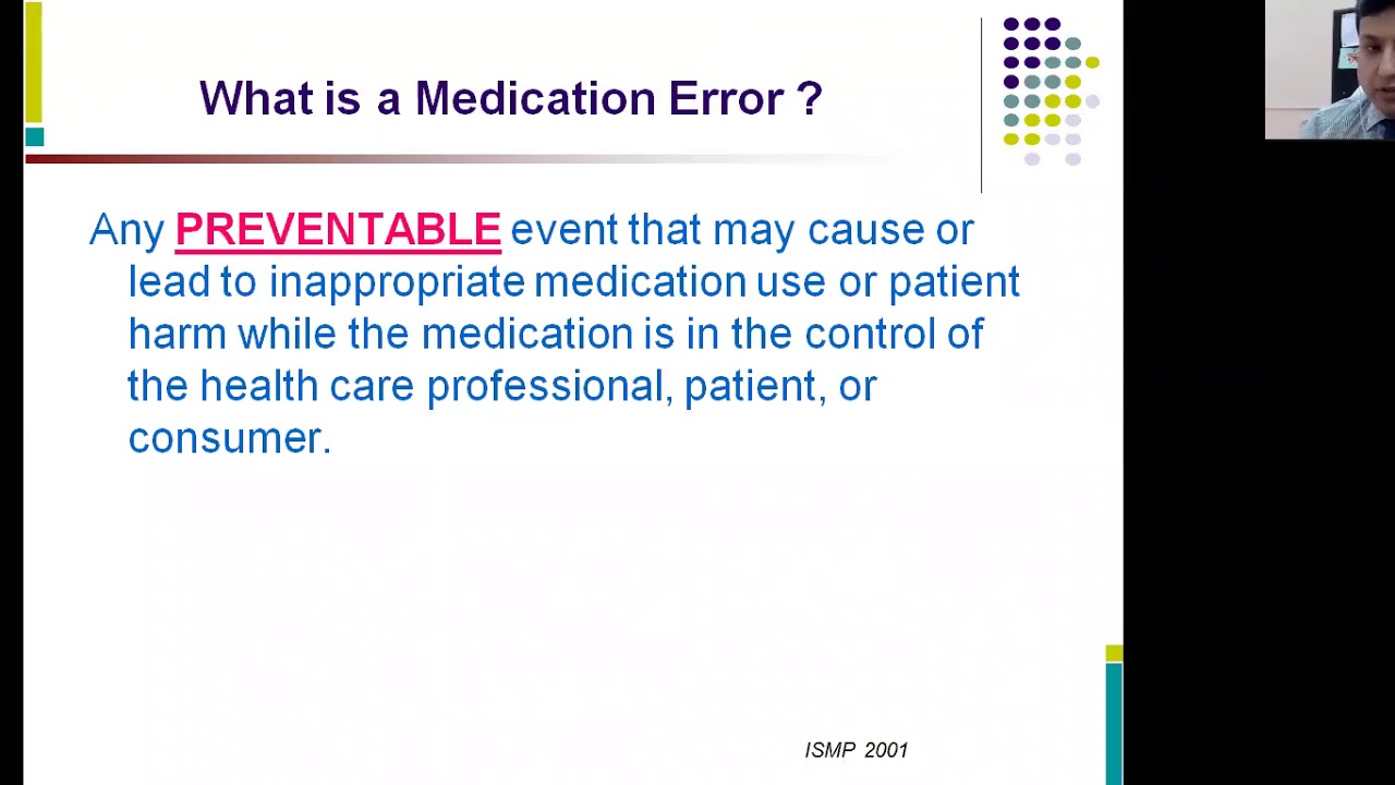 CAHO Webinar : Medication Errors - Detection & Mitigation Strategies by Dr  Subhrojyoti Bhowmick