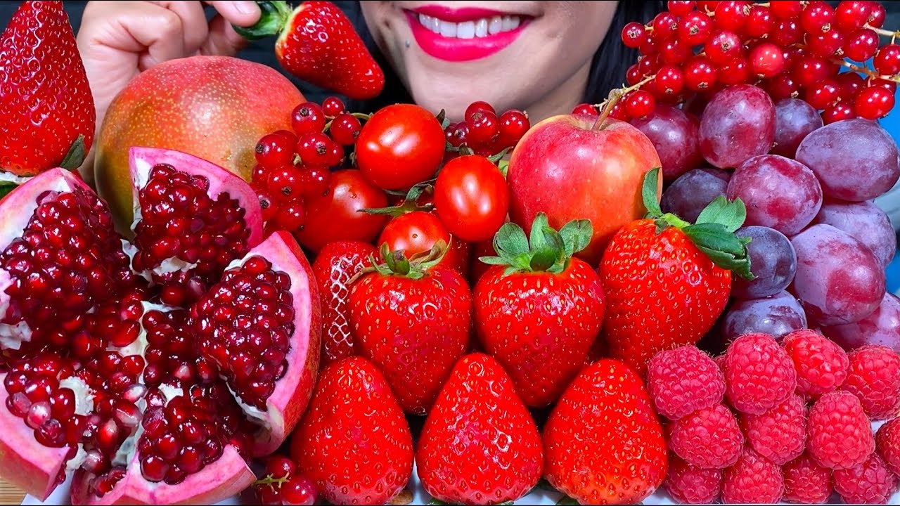 ASMR FRESH FRUIT PLATTER *MAKAN BUAH SEGAR* ताजे फल खाएं MUKBANG MASSIVE Eating Sounds