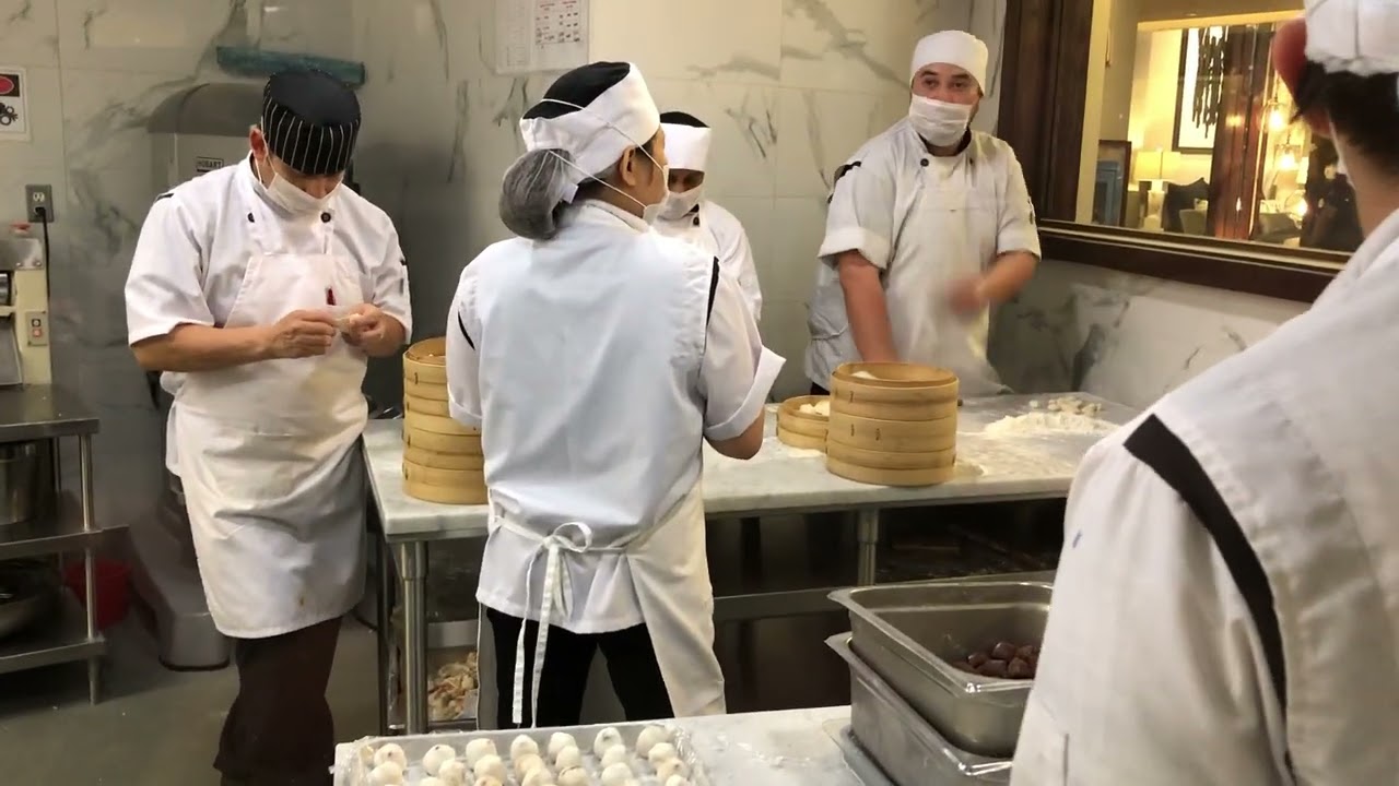 Making Dumplings - Din Tai Fung - Seattle, WA