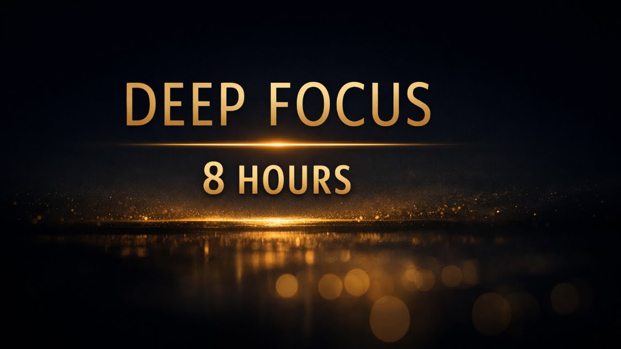 Deep Focus – 8 Hours | Intense Concentration for Work & Study