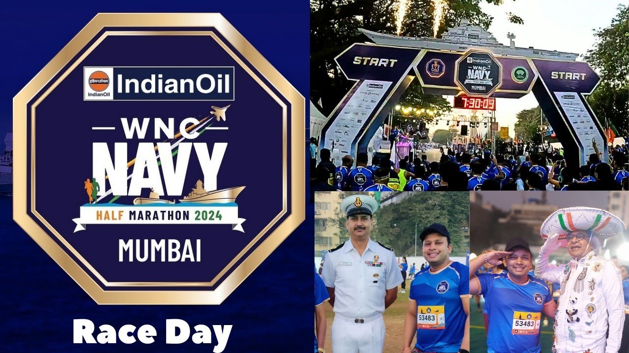 WNC Navy Half Marathon 2024 | Indian Navy | WNHM | Race Day | Marathon Vlog | Bhavik Is here