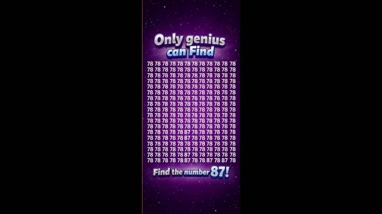 Can You Find The Number? Subscribe♥️