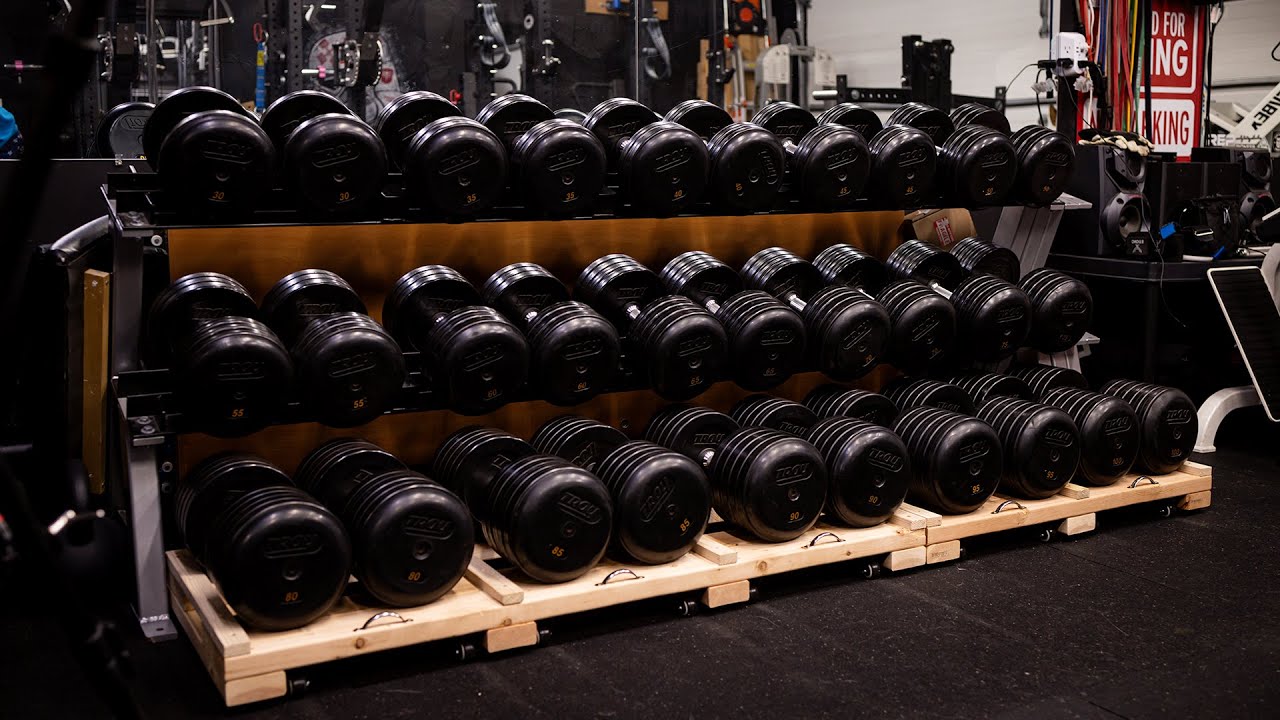DIY Sliding Dumbbell Shelf Tutorial!