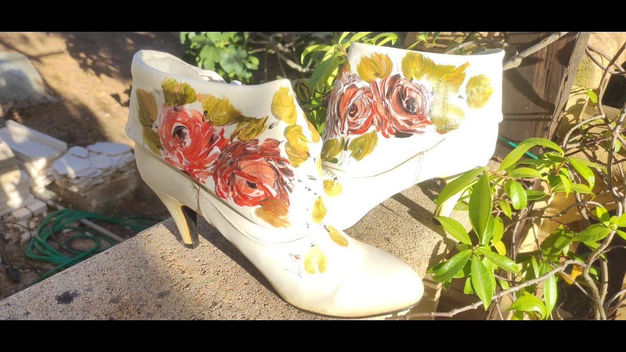 Dipingiamo delle Scarpe da Donna con colori acrilici