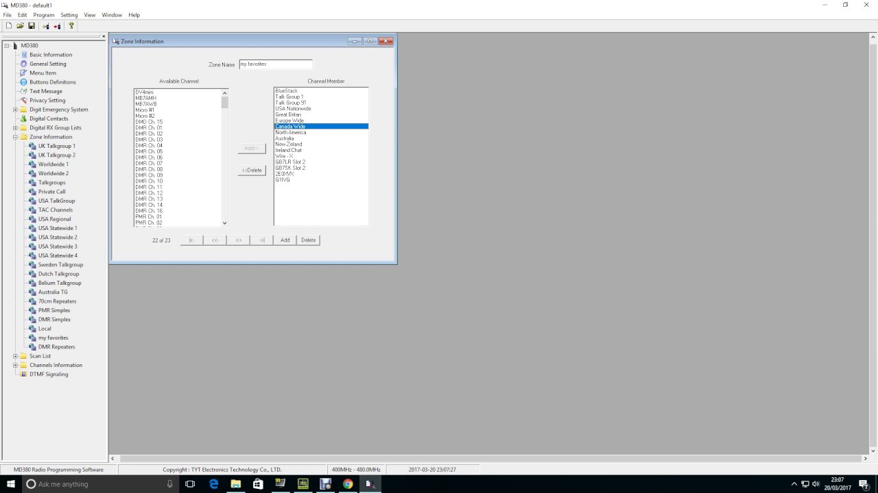 MD380 Retevis rt3 md390 codeplug setup for talkgroups and dial up