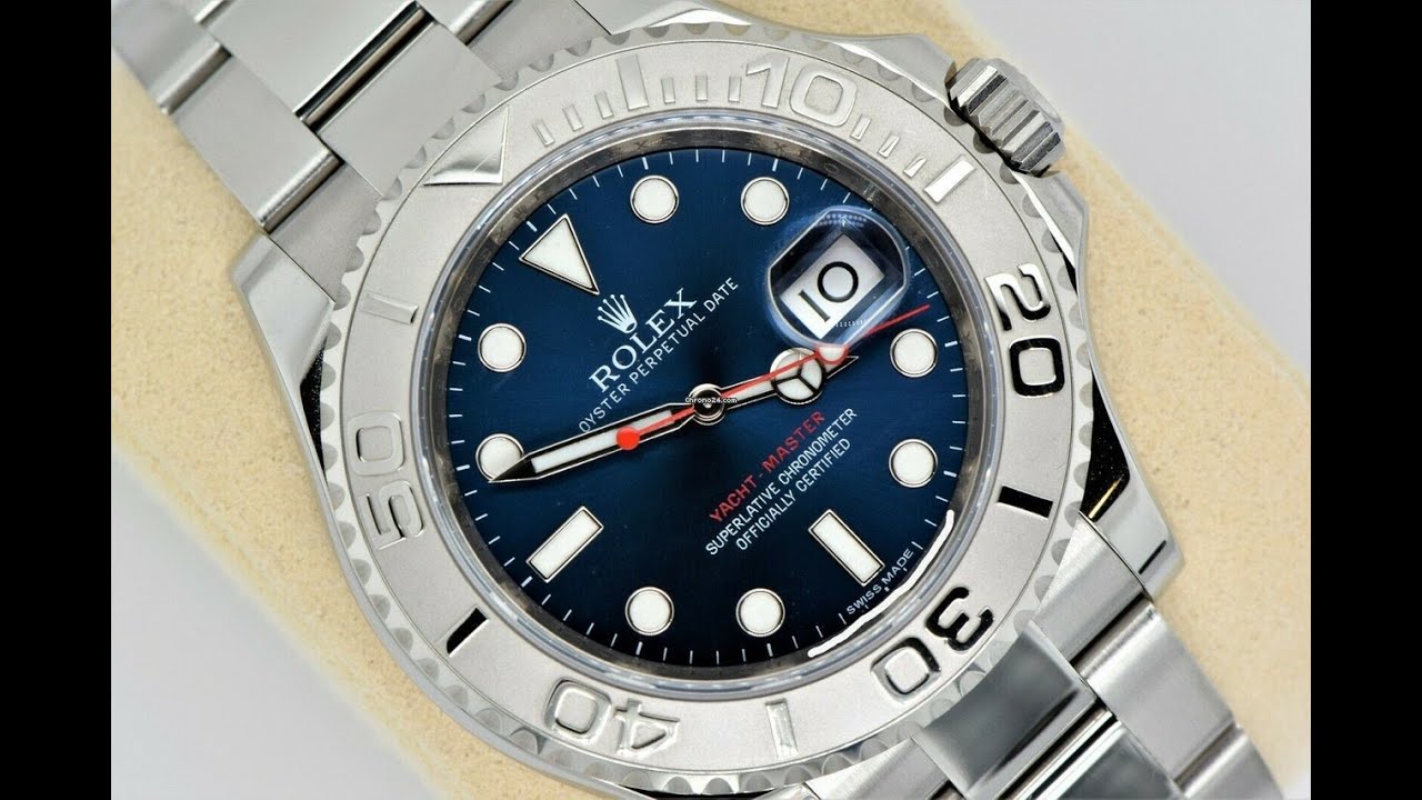 Review of the Rolex Yacht Master 40mm Blue Dial Ref 