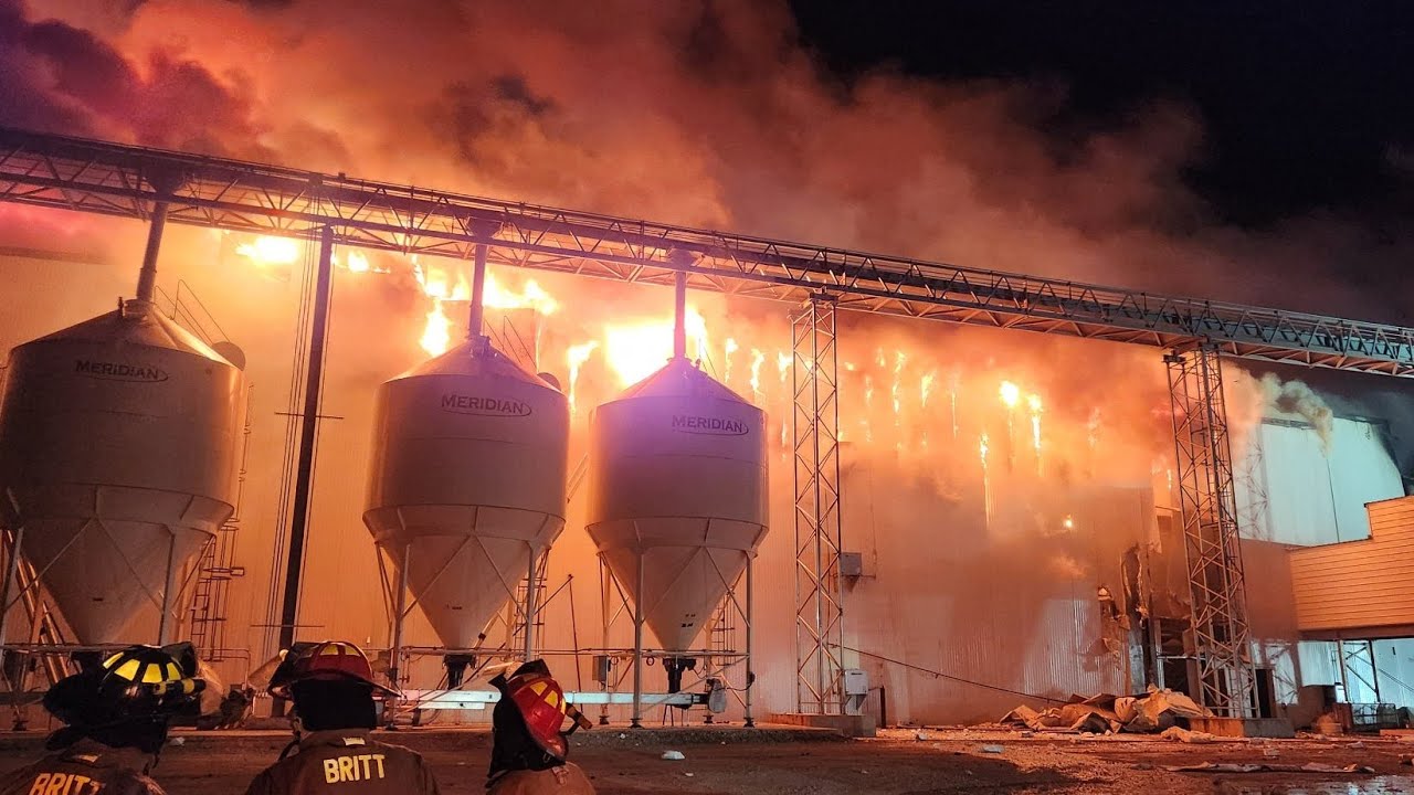 Hawkeye Pride Egg Farm fire: Firefighter injured, birds killed