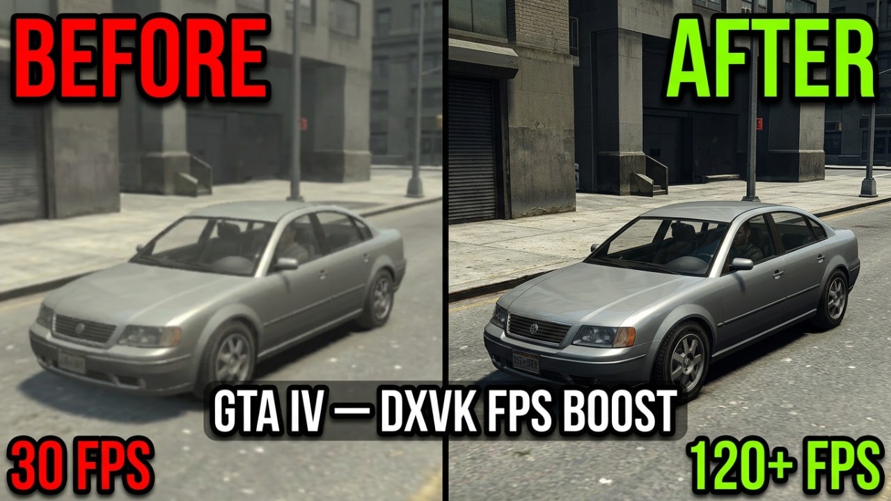 ✅ GTA 4 LAG FIXED Forever with VUKAN DXVK Installation with FULLSCREEN Issue fixed