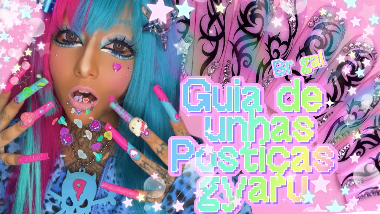 Guia de unhas postiças gyaru, tudo sobre nail art 