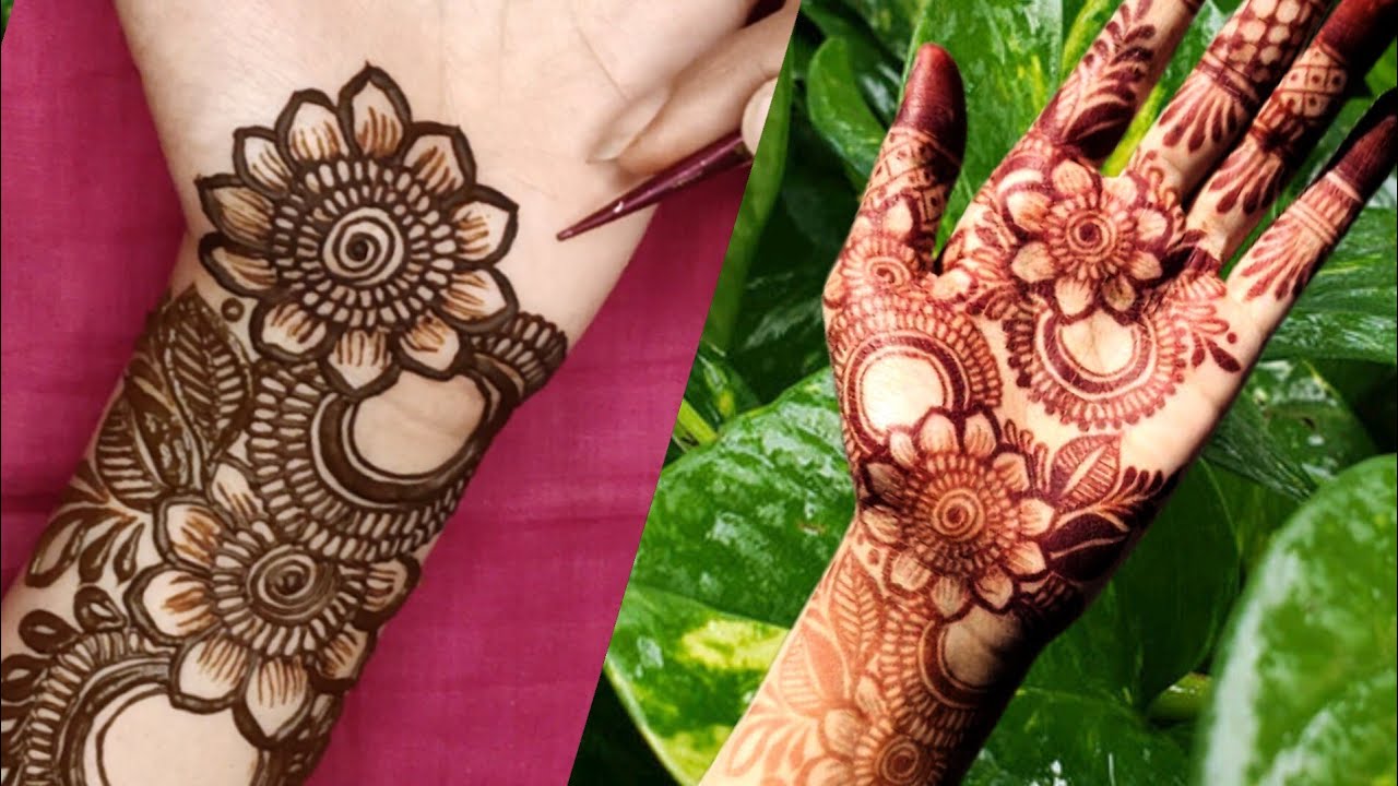 New floral mehndi design | Eid mehndi design | aesthetic mehndi design