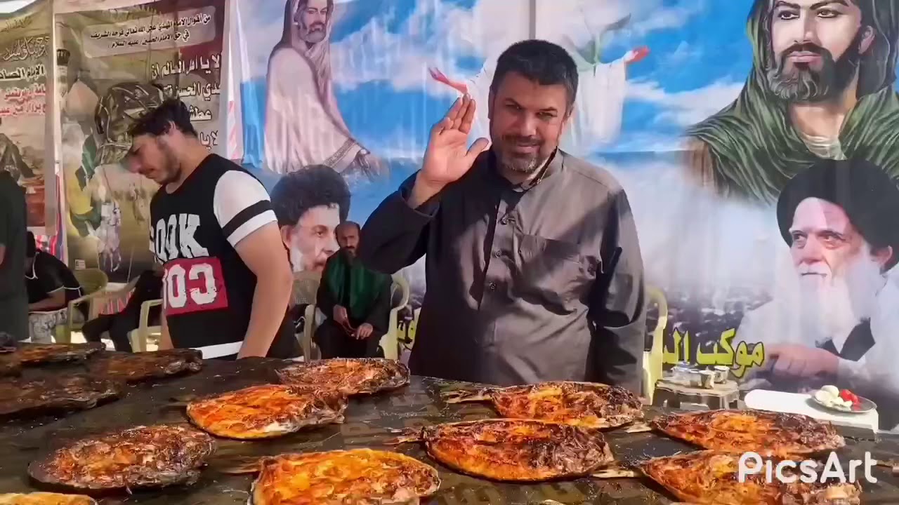 تشرف خدام موكب عبدالله الرضيع بخدمة زوار الامام الحسين 2020