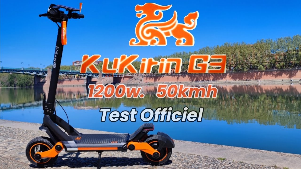 Comme un scooter 50cc ! Trottinette électrique 52v 18ah - KuKirin G3 connecté à la route