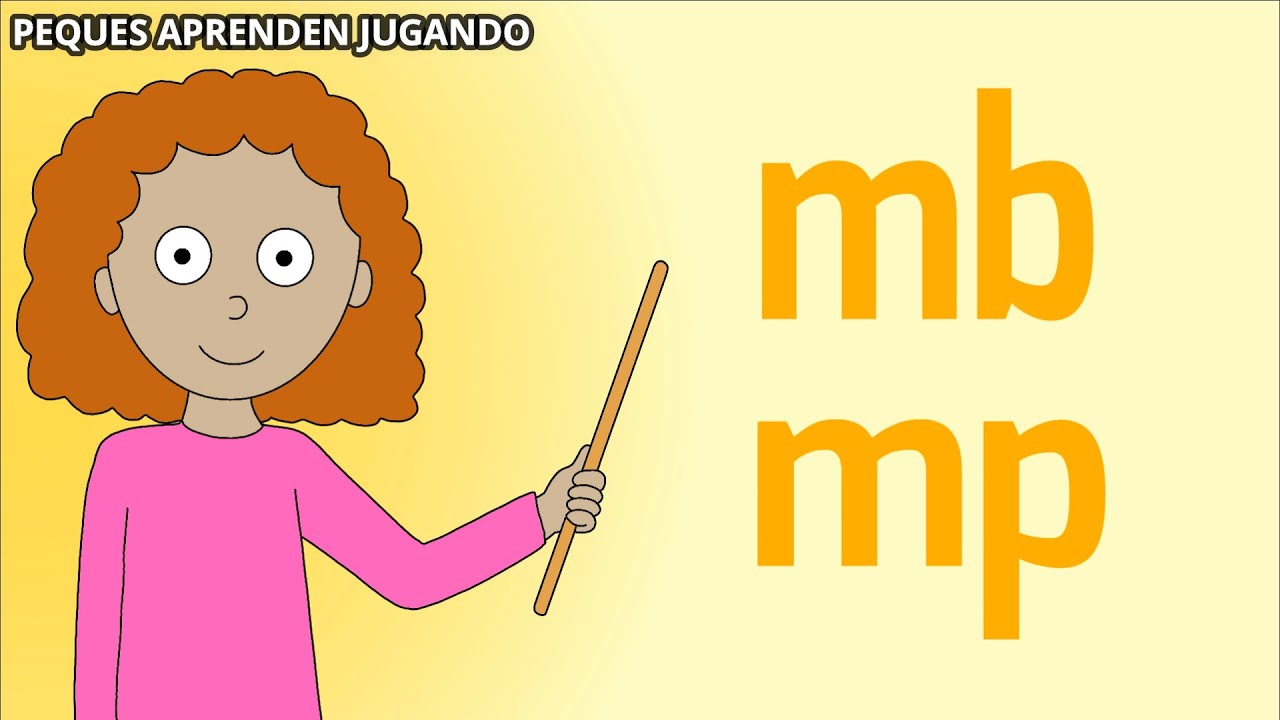 Reglas ortográficas MP y MB para niños  Video de Peques Aprenden Jugando