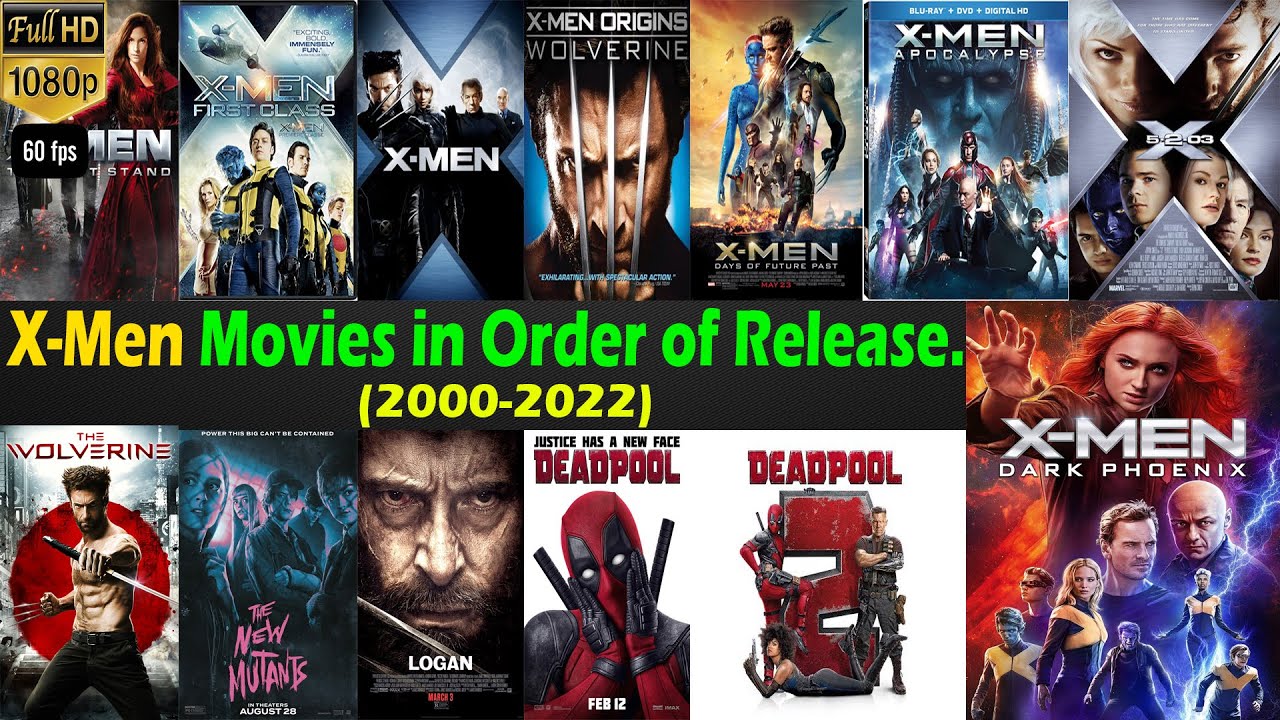 How to Watch All X-Men Movies in Order of Release (2000-2022) ||🔥X-Man All Movies🔥||